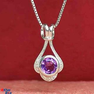 گردنبند نقره آماتیس