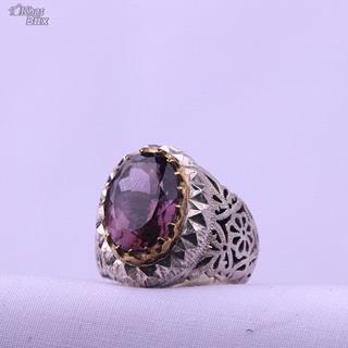 انگشتر آماتیست دستساز اصل مردانه