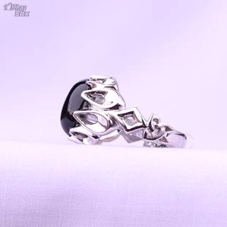 انگشتر نقره عقیق مشکی مردانه