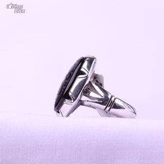 انگشتر نقره عقیق خراسان خطی مردانه