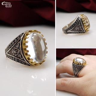 انگشتر نقره در نجف تاج طلایی مردانه