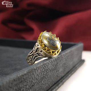 انگشتر نقره حدید صینی مردانه