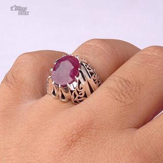 انگشتر یاقوت سرخ آفریقایی اصل مردانه