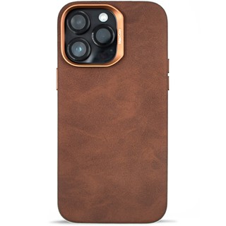 قاب گوشی اپل iPhone 16 Pro Max مک کوی مدل Enormous چرمی مگ‌ سیف دار