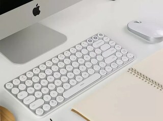 کیبورد و ماوس بی سیم مولتی مدیا Multimedia - سفید