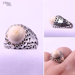 انگشتر نقره عقیق باباقوری یمنی مردانه