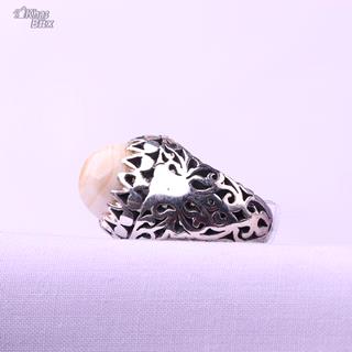 انگشتر نقره عقیق باباقوری یمنی مردانه