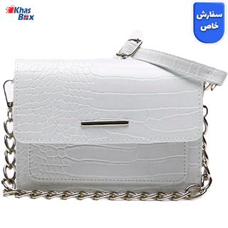  کیف زنانه برند lodo vico کد 233CTSR سفید 