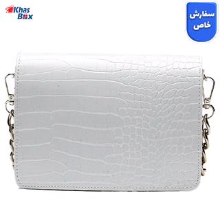  کیف زنانه برند lodo vico کد 233CTSR سفید 