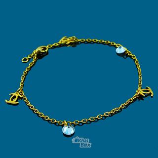 دستبند طلایی دخترانه با آویز الماس مدل DT-65