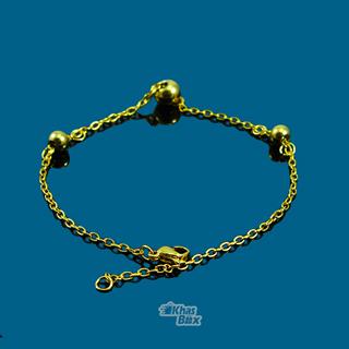 دستبند طلایی دخترانه با آویز مدل DT-65