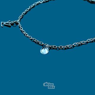 دستبند نقره ای دخترانه طرح زنجیر اویزدار VL مدل DT-65 