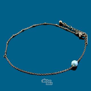 دستبند مسی دخترانه با آویز مروارید مدل DT-65 