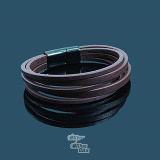 دستبند چرمی پسرانه مدل MONT BLANC