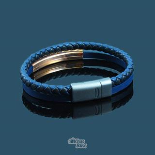 دستبند چرمی پسرانه مدل ARMANI 