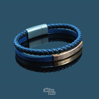 دستبند چرمی پسرانه مدل ARMANI 