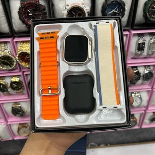 پک ساعت اسمارت واچ و ایرپاد همراه بند اضافه | ساعت هوشمند با قابلیت اتصال به گوشی | ارزان قیمت