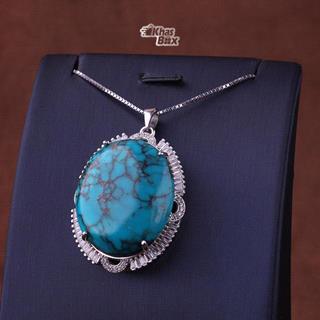 گردنبند فیروزه نیشابور احیا شده زنانه