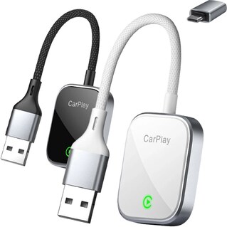 دانگل وایرلس اپل CarPlay و Android Auto یواس‌بی ارلدام CP03 با دانگل تایپ‌سی