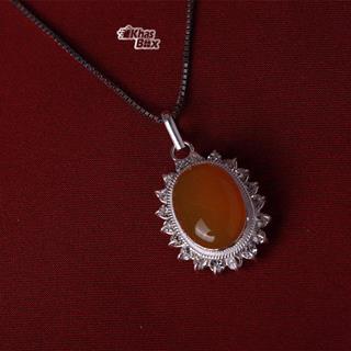 گردنبند عقیق زرد شرف الشمس 