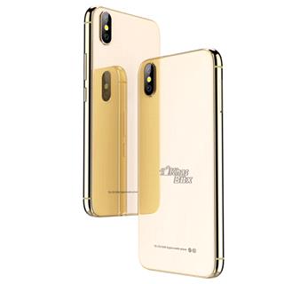 گوشی موبایل جی ال ایکس مدل X دو سیم کارت طلایی