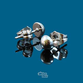 گوشواره استیل طرح نیم کروی مدل GT-22