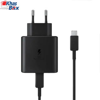 شارژر دیواری 45 وات سامسونگ مدل به همراه کابل تبدیل USB-C 