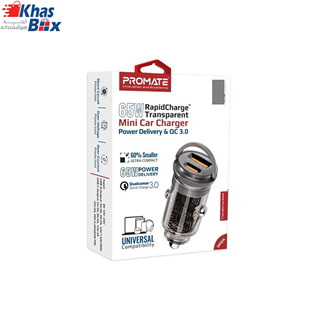 شارژر فندکی پرومیت مدل TransDrive-65W 