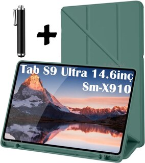 کاور تبلت قاب SAMSUNG GALAXY TAB S9 S10 ULTRA 14.6 اینچی با جای قلم پایه سیلیکونی حالت خواب مووتک m.tk moveteck