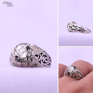 انگشتر موزانایت روسی اصل مردانه