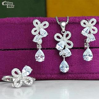 نیم ست زنانه اشکی سفید