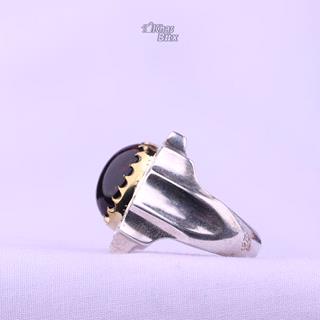 انگشتر اپال آتشین اصل مردانه