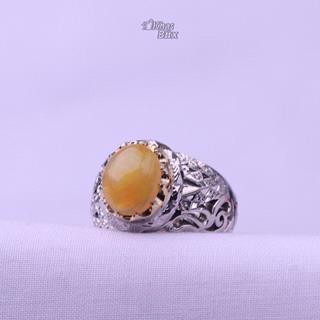 انگشتر اوپال زرد اصل مردانه