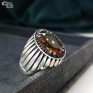 انگشتر نقره اسپرت الکساندریت مردانه