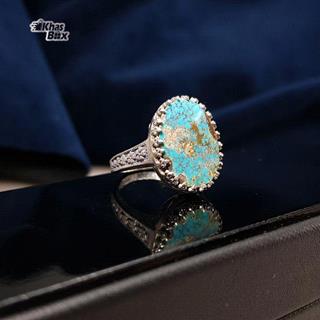 انگشتر نقره فیروزه نیشابور اصل مردانه