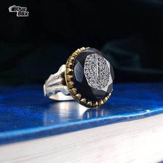 انگشتر نقره عقیق نقش آیه و من یتق الله مردانه