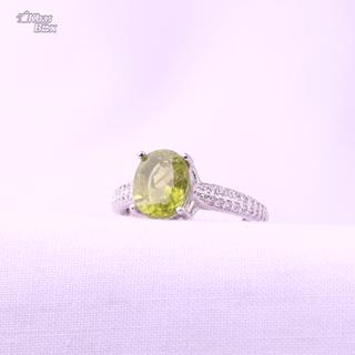 انگشتر نقره زبرجد اصل زنانه