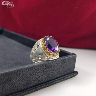 انگشتر مردانه آمتیست اصل