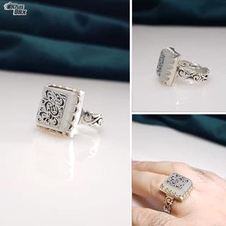 انگشتر مردانه عقیق یمنی نباتی