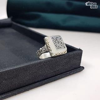 انگشتر مردانه عقیق یمنی نباتی