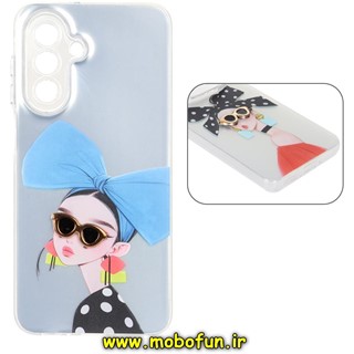 قاب گوشی Galaxy A26 سامسونگ فانتزی SO COOL لاکچری دخترانه کروت عینک کرومی محافظ لنزدار نقره ای کد 48338