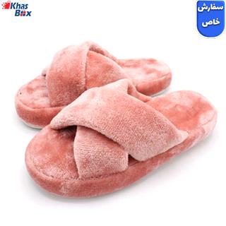 دمپایی مخمل برند Nmoda Stwenn مدل NM20204 صورتی 