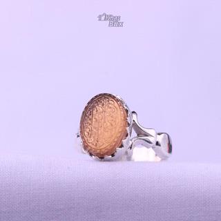 انگشتر سندلوس دستساز خطی مردانه