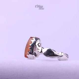 انگشتر سندلوس دستساز خطی مردانه