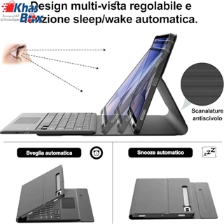 کاور کیبورد دار مگنتی تبلت سامسونگ Tab S6 Lite (P615/P610) با تاچ‌پد