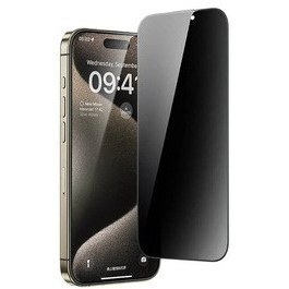 محافظ صفحه نمایش IPHONE 17 PRO MAX سازگار با آنتی استاتیک پوشش کامل GHOST TEMPERED GLASS شیشه نشکن فیبکس Fibaks