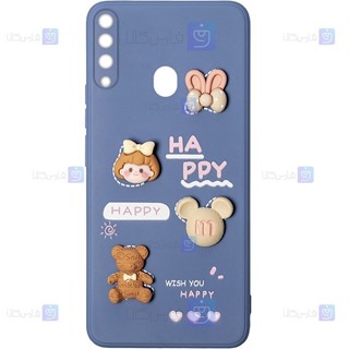 قاب عروسکی برجسته Samsung Galaxy A20s مدل Happy
