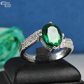 انگشتر توپاز زنانه سبز اصلی