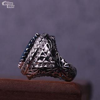 انگشتر توپاز سوئیس اصل دستساز مردانه