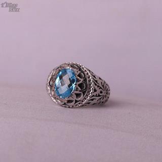 انگشتر توپاز سوئیس اصل مردانه